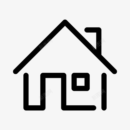 住宅建筑房产图标svg_新图网 https://ixintu.com 住宅 图标 建筑 房产 房屋 物业 界面