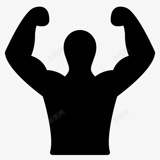 力量体操运动员运动图标svg_新图网 https://ixintu.com 举重 体操 力量 成套 运动 运动员