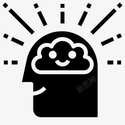 积极思考商业积极思考商业动机20填充图标高清图片