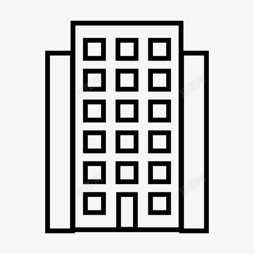 建筑公寓建筑师图标svg_新图网 https://ixintu.com 公寓 建筑 建筑师 摩天大楼 校园