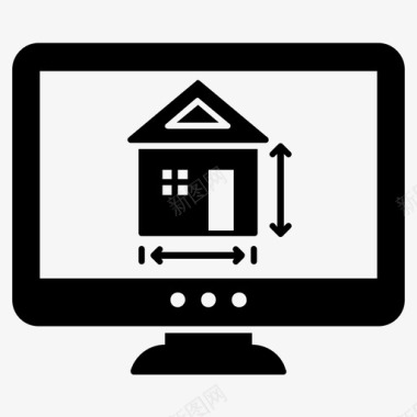 在线房地产房地产营销房地产网站图标图标