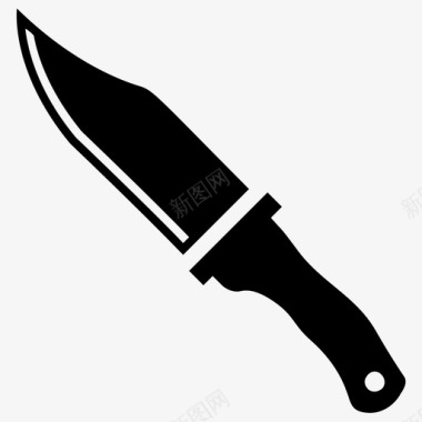 刀厨师刀切碎工具图标图标