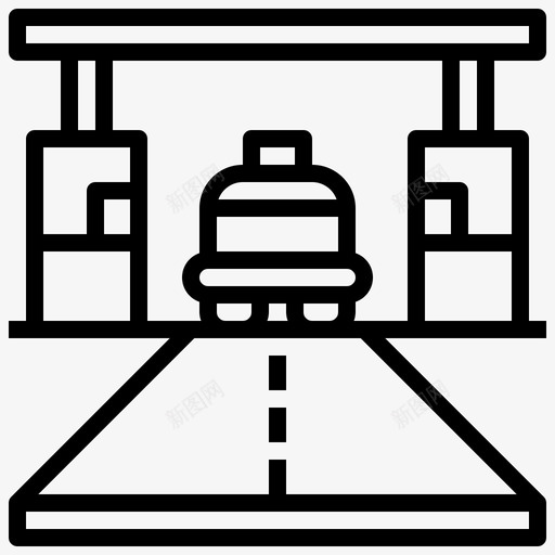 收费公路建筑和城市障碍图标svg_新图网 https://ixintu.com 位置 公路 公路收费 地图 城市 建筑 技术 收费 智能 障碍