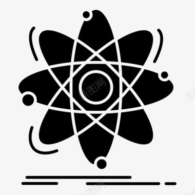 原子科学化学核图标图标
