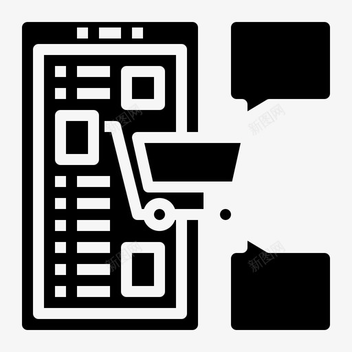 购物移动接口6固态图标svg_新图网 https://ixintu.com 固态 接口 移动 购物