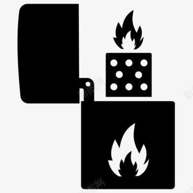 打火机易燃液体便携式设备图标图标