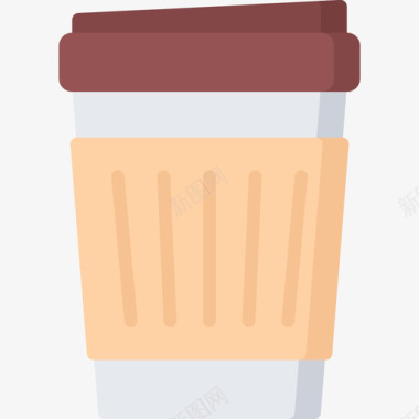 纸杯咖啡70扁平图标图标