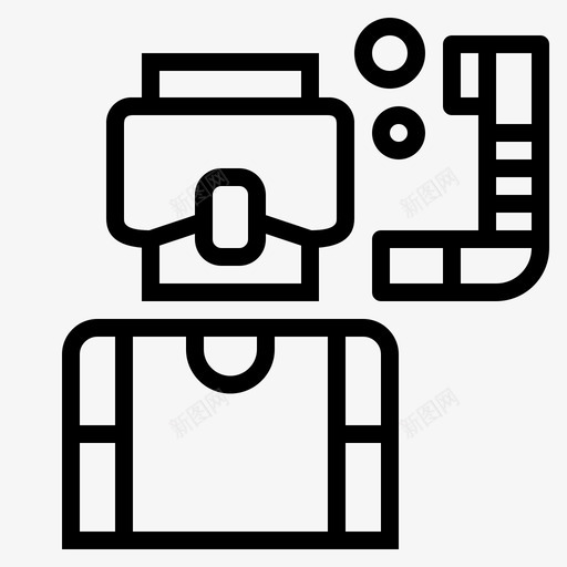 潜水呼吸管运动大纲图标svg_新图网 https://ixintu.com 吸管 呼吸 大纲 潜水 运动