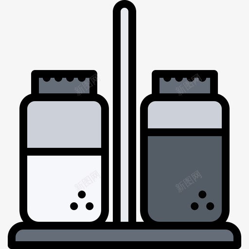 盐和胡椒98号餐厅彩色图标svg_新图网 https://ixintu.com 98号 彩色 胡椒 餐厅