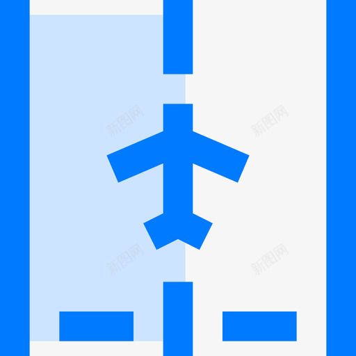 飞机机场111蓝色图标svg_新图网 https://ixintu.com 机场 蓝色 飞机