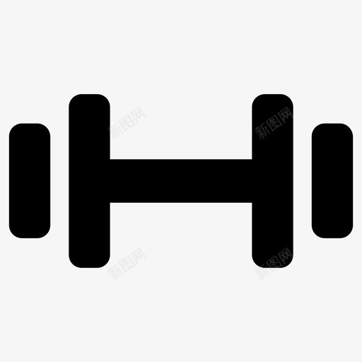 健身哑铃锻炼图标svg_新图网 https://ixintu.com 健身 哑铃 肌肉 训练 锻炼