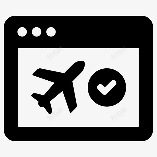 在线航班预订飞机飞机预订图标svg_新图网 https://ixintu.com 在线 旅游 网站 航班 预订 飞机