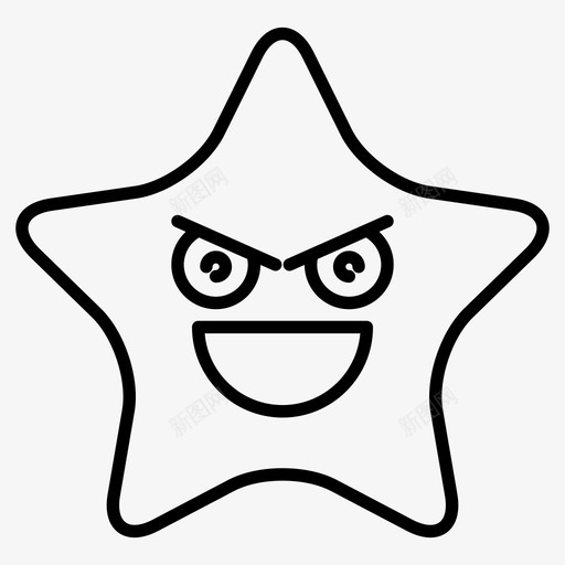 明星表情符号穆迪图标svg_新图网 https://ixintu.com 微笑 明星 穆迪 符号 表情