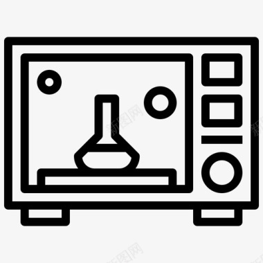 烘箱54实验室线性图标图标