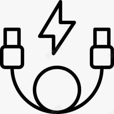 电线充电器设备图标图标
