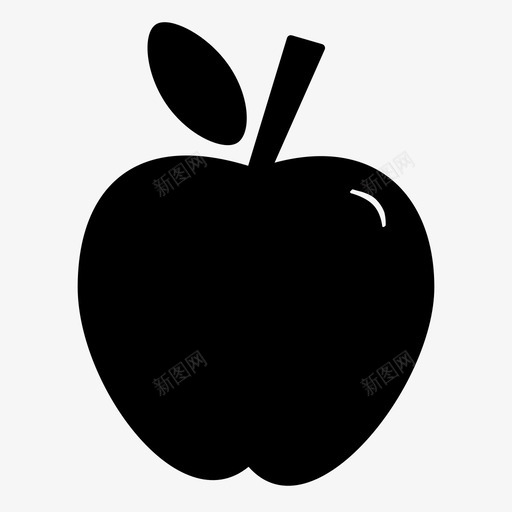苹果食品新鲜图标svg_新图网 https://ixintu.com 夏季 新鲜 水果 苹果 食品
