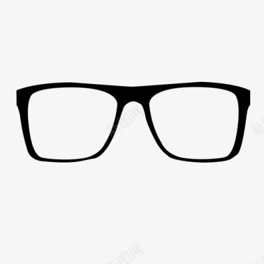 方形眼镜眼睛视力图标图标
