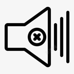 图标抖音应用静音无声音office应用程序粗体图标高清图片