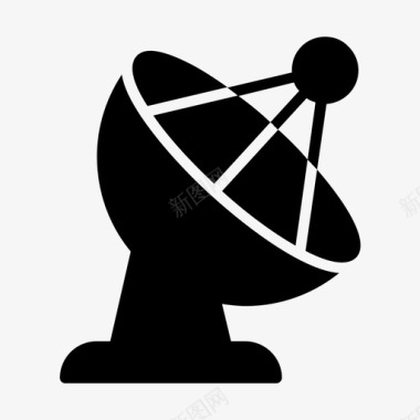 碟形天线卫星图标图标