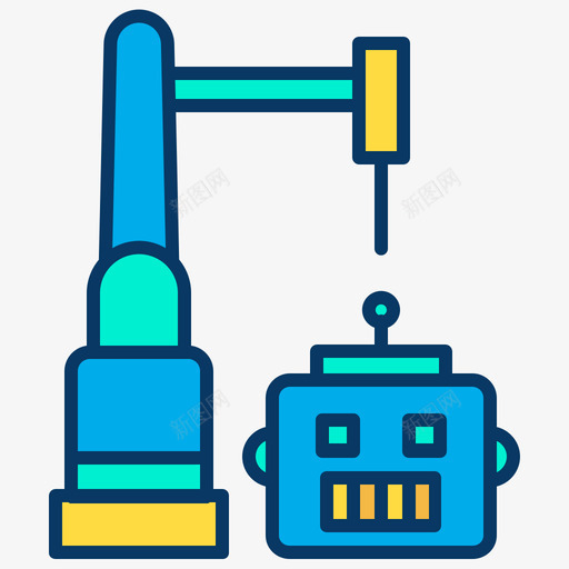 机器人机器人10线性颜色图标svg_新图网 https://ixintu.com 机器人 线性 颜色