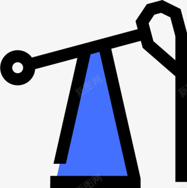 油泵能量36蓝色图标图标