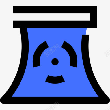 核能能源36蓝色图标图标