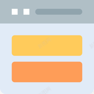 专栏网站布局和用户界面平面图标图标