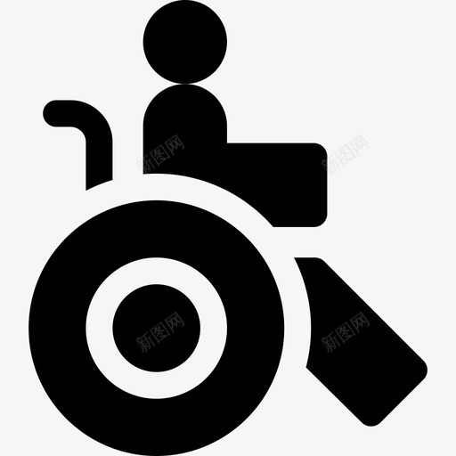 残疾人残疾人援助5已填充图标svg_新图网 https://ixintu.com 填充 援助 残疾人