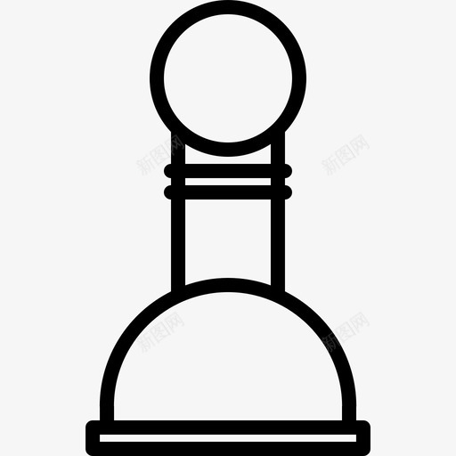 当兵国际象棋12直线图标svg_新图网 https://ixintu.com 国际象棋 当兵 直线