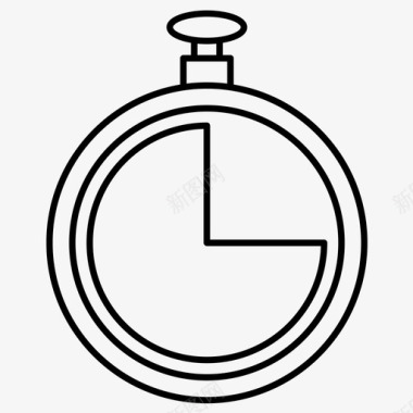秒表运动型计时器图标图标