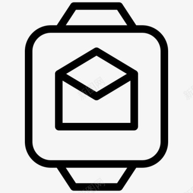 智能手表邮件开放式图标图标