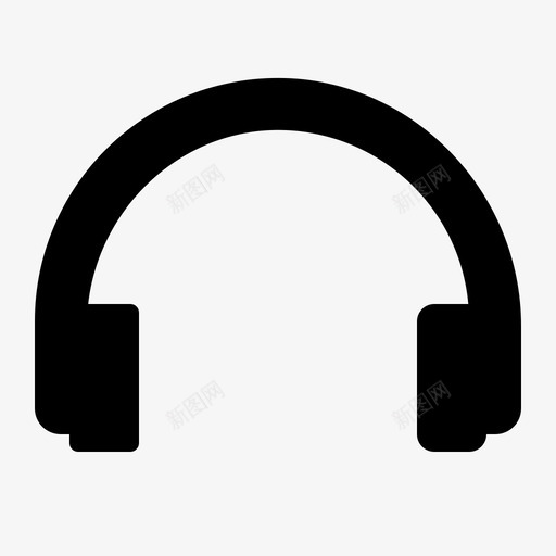 耳机小工具音乐图标svg_新图网 https://ixintu.com 小工 工具 扬声器 标志 标志符 电话 符号 耳机 音乐