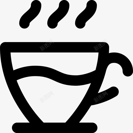 咖啡杯杂项63轮廓图标svg_新图网 https://ixintu.com 咖啡杯 杂项 轮廓