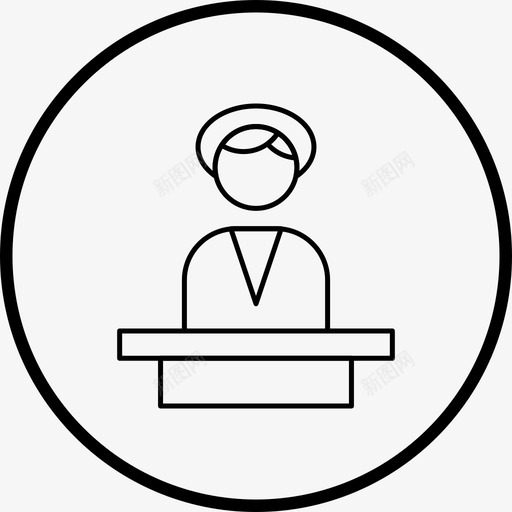 水疗接待员按摩服务图标svg_新图网 https://ixintu.com 图标 按摩 接待员 服务 水疗 线路