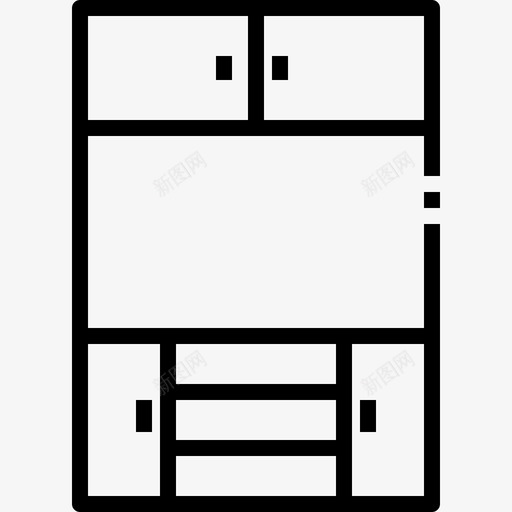 电视架家具室内图标svg_新图网 https://ixintu.com 储藏室 客厅 室内 家具 电视