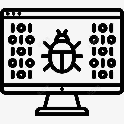 病毒数据保护31线性图标svg_新图网 https://ixintu.com 保护 数据 病毒 线性