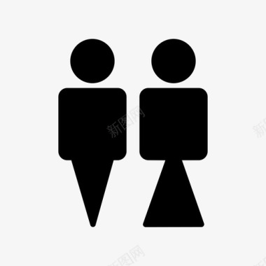 洗手间浴室男人图标图标