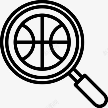 搜索篮球47直线图标图标