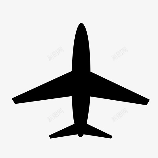 飞机图标白svg_新图网 https://ixintu.com 飞机图标白