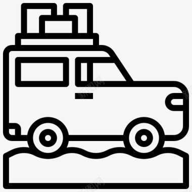 越野车吉普车交通工具图标图标