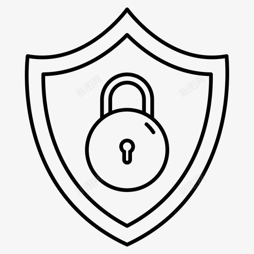 安全盾锁定盾私人安全图标svg_新图网 https://ixintu.com 优化 保护 图标 安全 搜索引擎 私人 网络 锁定