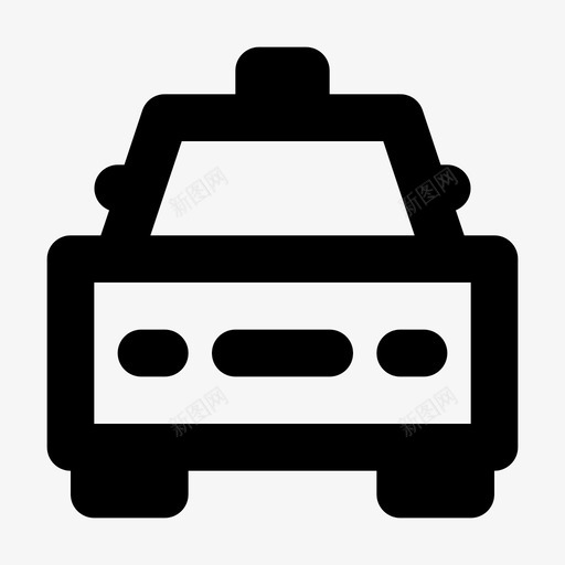 运输驾驶室双门轿车图标svg_新图网 https://ixintu.com 24r 出租车 双门 大纲 车辆 轿车 运输 驾驶室