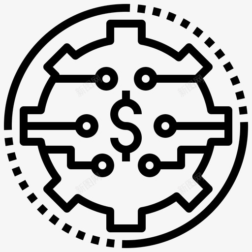 经济影响营销4线性图标svg_新图网 https://ixintu.com 影响 线性 经济 营销
