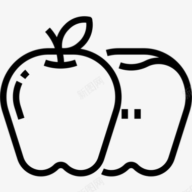 苹果健康食品33直系图标图标
