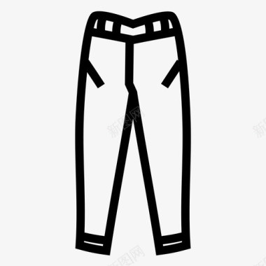 裤子牛仔裤男人图标图标