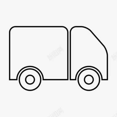 卡车送货驾驶图标图标