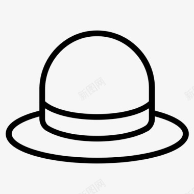 帽子厨师帽警察帽图标图标