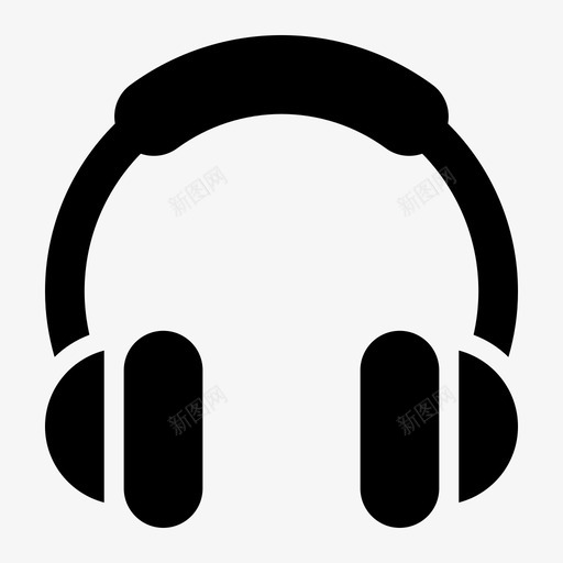 耳机音频低音图标svg_新图网 https://ixintu.com 低音 耳机 音频