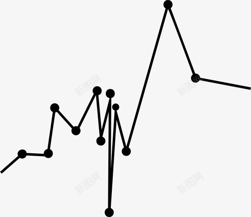 趋势图表预测图标svg_新图网 https://ixintu.com 图表 统计 趋势 预测