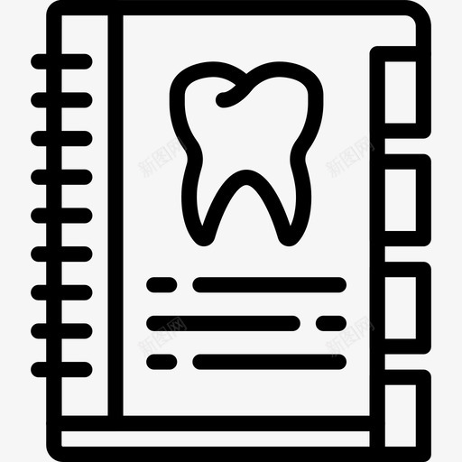 议程牙科学11线性图标svg_新图网 https://ixintu.com 牙科 科学 线性 议程